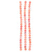 Czech Pressed Glass Flower Bead Strand 9mm Orange on Crystal 22pc