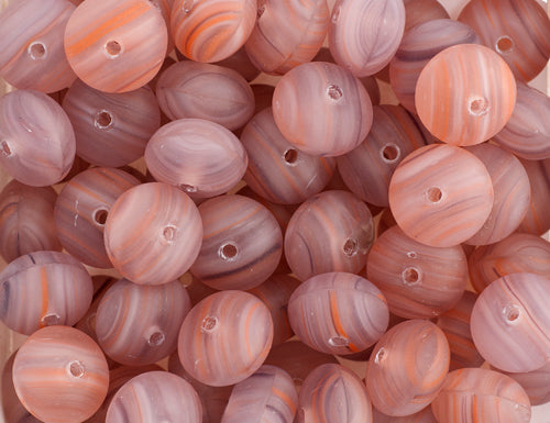 Glass Pressed Beads 8mm Rondelle