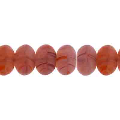 Glass Pressed Beads 8mm Rondelle