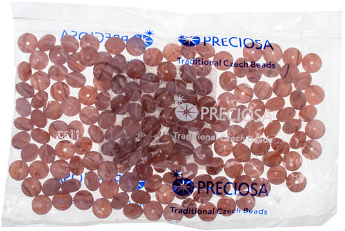 Glass Pressed Beads 8mm Rondelle