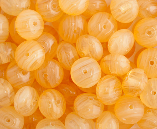 Glass Pressed Beads 8mm Rondelle