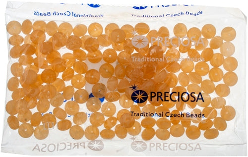 Glass Pressed Beads 8mm Rondelle