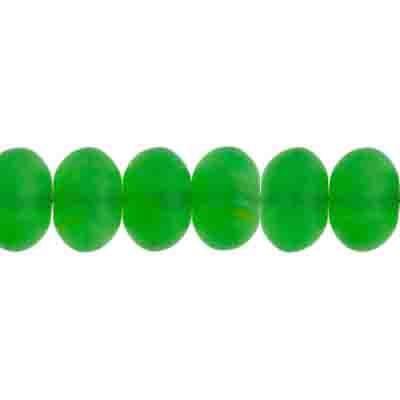 Glass Pressed Beads 8mm Rondelle