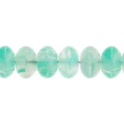 Glass Pressed Beads 8mm Rondelle