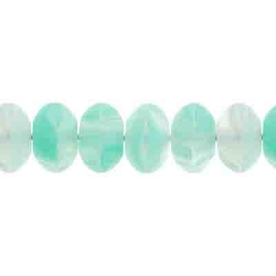 Glass Pressed Beads 8mm Rondelle