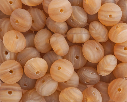 Glass Pressed Beads 8mm Rondelle