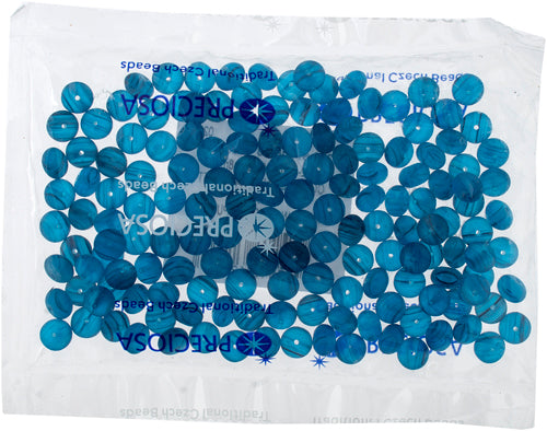 Glass Pressed Beads 8mm Rondelle