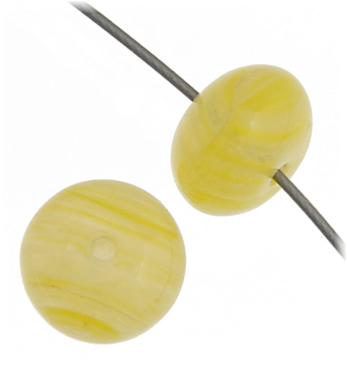 Glass Pressed Beads 8mm Rondelle