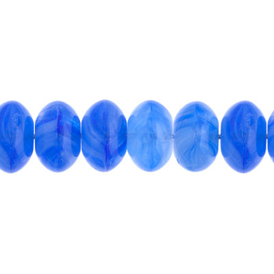 Glass Pressed Beads 8mm Rondelle