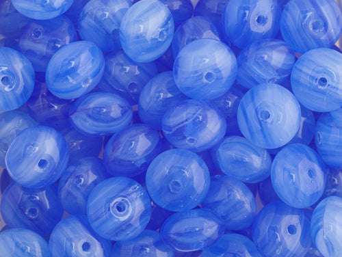 Glass Pressed Beads 8mm Rondelle