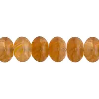 Glass Pressed Beads 8mm Rondelle