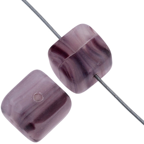 Glass Pressed Beads 8x10mm Cubes