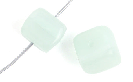 Glass Pressed Beads 8x10mm Cubes