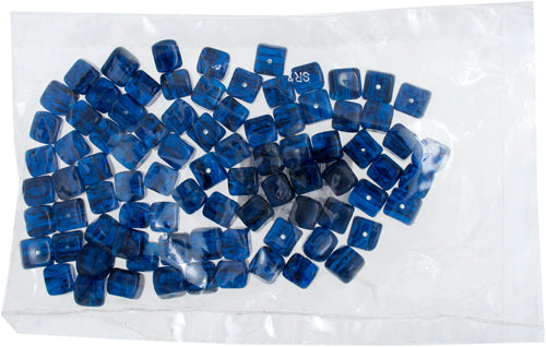 Glass Pressed Beads 8x10mm Cubes