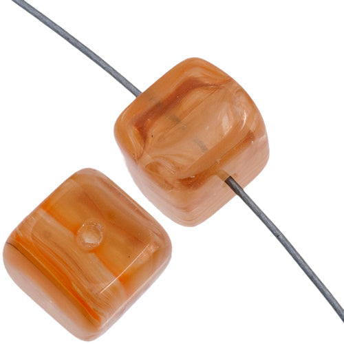 Glass Pressed Beads 8x10mm Cubes