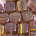 Glass Pressed Beads 8x10mm Cubes