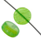 Glass Pressed Beads 8mm Flat Round