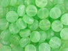 Glass Pressed Beads 8mm Flat Round