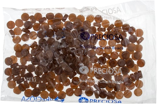 Glass Pressed Beads 8mm Flat Round