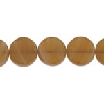 Glass Pressed Beads 8mm Flat Round