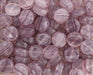 Glass Pressed Beads 8mm Flat Round