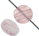 Glass Pressed Beads 8mm Flat Round