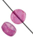 Glass Pressed Beads 8mm Flat Round