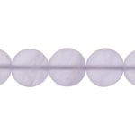 Glass Pressed Beads 8mm Flat Round