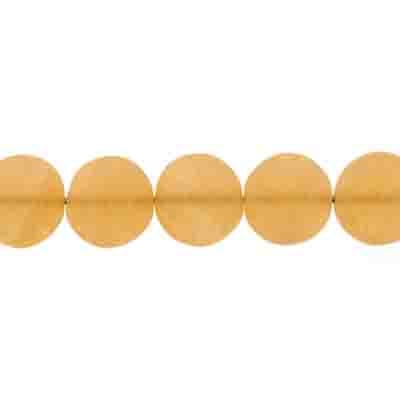 Glass Pressed Beads 8mm Flat Round