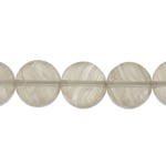 Glass Pressed Beads 8mm Flat Round