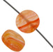 Glass Pressed Beads 8mm Flat Round