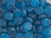 Glass Pressed Beads 8mm Flat Round