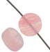 Glass Pressed Beads 8mm Flat Round