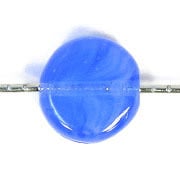 Glass Pressed Beads 8mm Flat Round