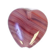Glass Pressed Beads 10x10mm Heart 