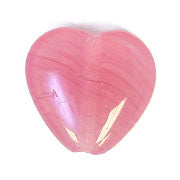 Glass Pressed Beads 10x10mm Heart 