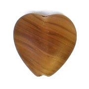 Glass Pressed Beads 10x10mm Heart 