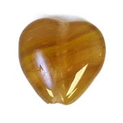 Glass Pressed Beads 10x10mm Heart 