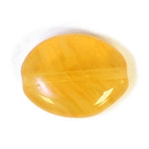 Glass Pressed Beads 12x9mm Flat Oval