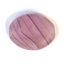 Glass Pressed Beads 12x9mm Flat Oval