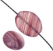 Glass Pressed Beads 12x9mm Flat Oval