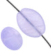 Glass Pressed Beads 12x9mm Flat Oval