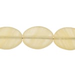 Glass Pressed Beads 12x9mm Flat Oval