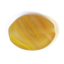 Glass Pressed Beads 12x9mm Flat Oval