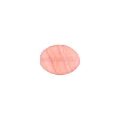 Glass Pressed Beads 12x9mm Flat Oval