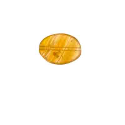 Glass Pressed Beads 12x9mm Flat Oval