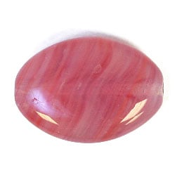 Glass Pressed Beads 16x12mm Flat Oval 