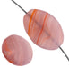 Glass Pressed Beads 16x12mm Flat Oval 