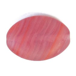 Glass Pressed Beads 16x12mm Flat Oval 