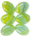 Glass Pressed Beads 16x12mm Flat Oval 